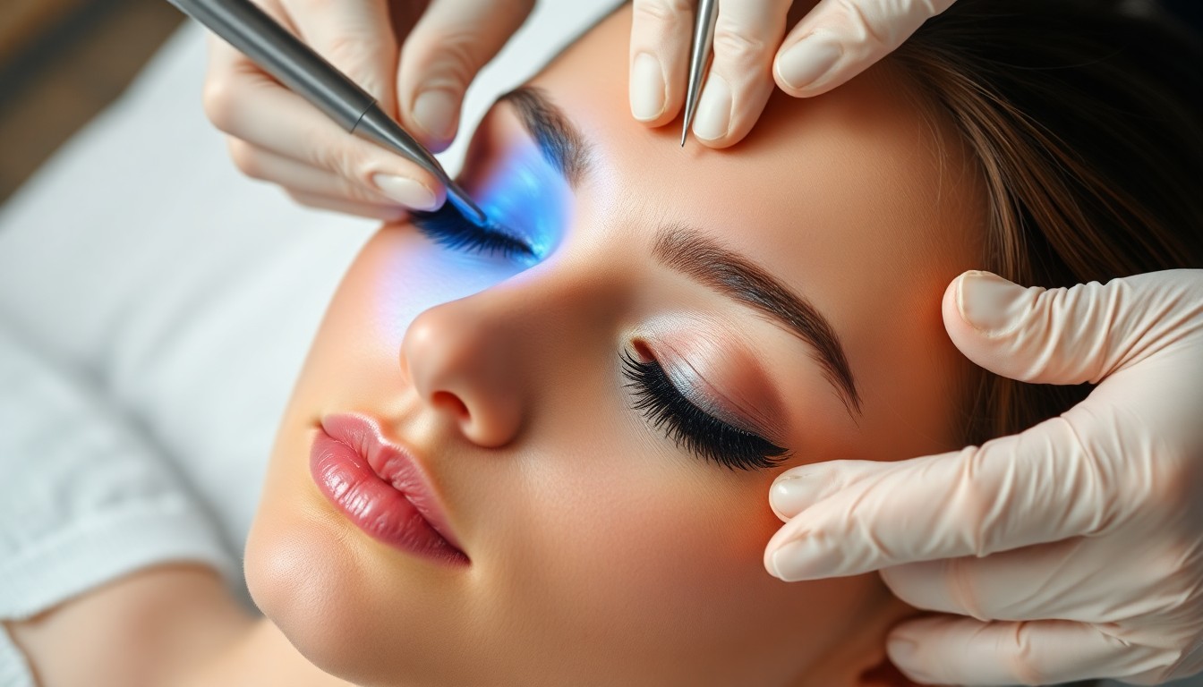 Eyebrow shaping and tinting